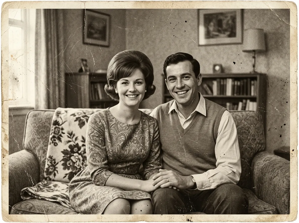 Vintage old blurry photo
